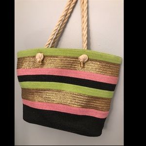Striped Beach Tote